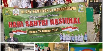 Semarak Hari Santri Nasional 2024 di MI Asy-Syafi’iyah 01 Karangdawa: Apel, Pawai Ta’aruf, dan Penyerahan Hadiah Lomba