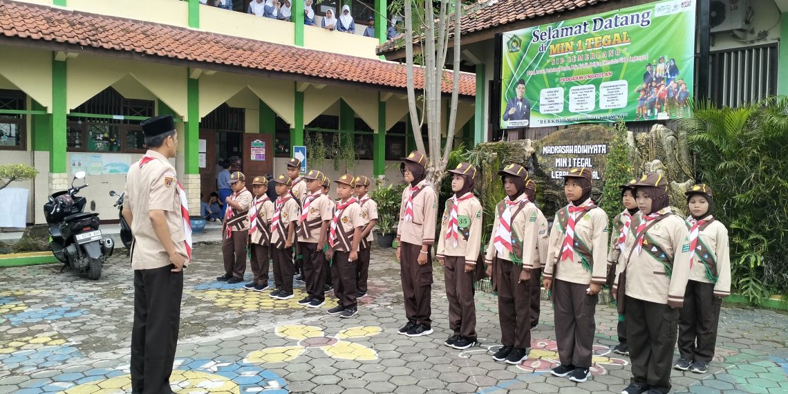 Kontingen Pesta Siaga MIN 1 Tegal Dilepas, Siap Berjuang di Tingkat Kecamatan Lebaksiu